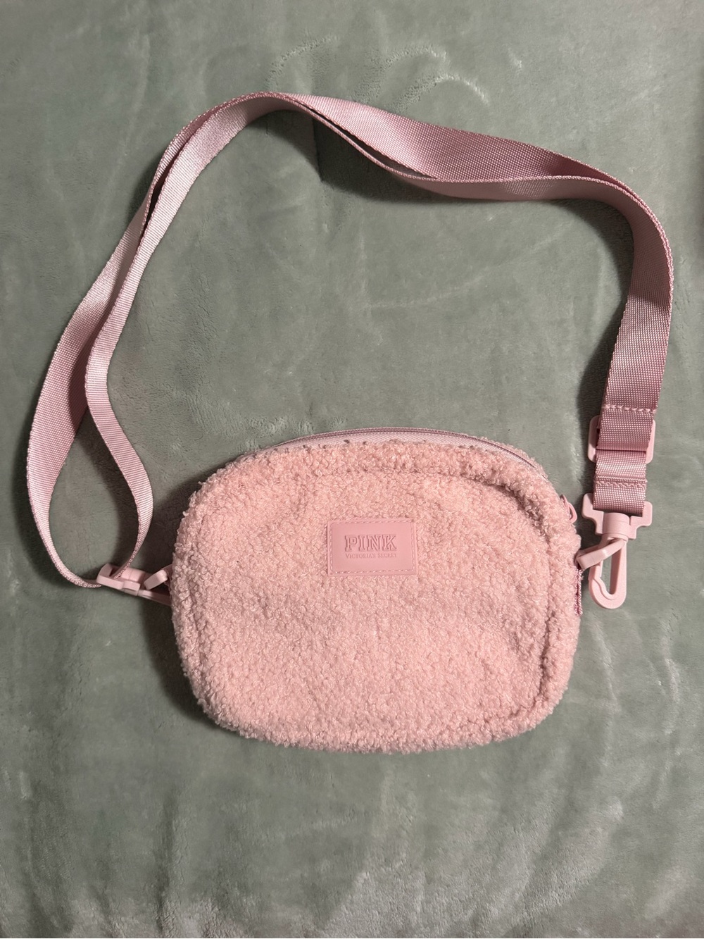 PINK Victoria's Secret Blush Sherpa Crossbody Bag